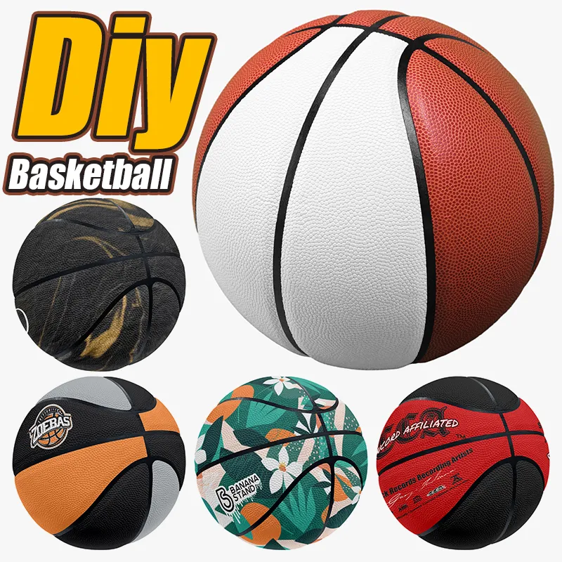 Basket-ball personnalisé bricolage basket-ball sports de plein air basket-ball nouveau jeu équipement de formation d'équipe vente directe d'usine