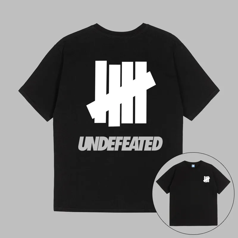 New Undefeated Men's T-Shirts Designer t-shirts Loose Breathable Oversize Men Women Soft Short Sleeve Size S-2XL 100% Cotton Casual T shirt