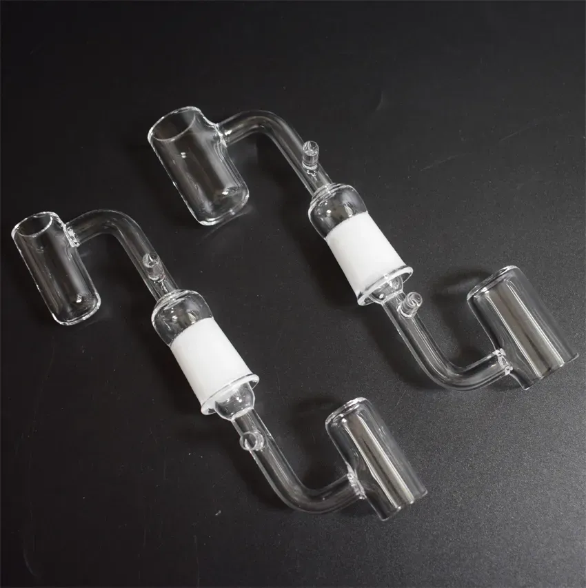 16mm 20mm Quartz Enail Banger With Hook Female Male 10mm 14mm 18mm Quartz E Nail Banger Nails For Coil Heater Glass Bongs