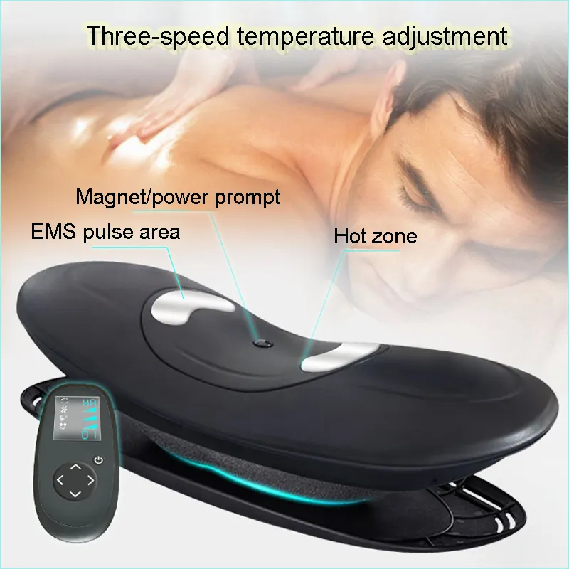 Rechargeable Electric Back Massager: Air Lumbar Traction, Dynamic Pulse ...
