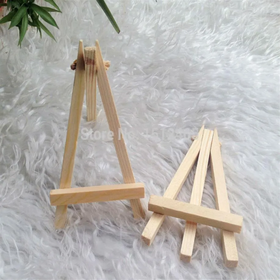 Mini Display Miniature Easel جدول زفاف رقم مكان بطاقة الاسم Stand 16 9cm 24pcs حفل زفاف خدمة Decoration2276