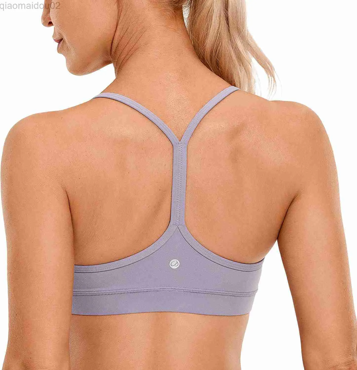 Bras CRZ Womens Butterluxe Y Shaped Back Sports Bra Padded Racerback Low  Impact Thin Shoulder Strap Exercise Yoga BraLF20230905 From 23,23 €
