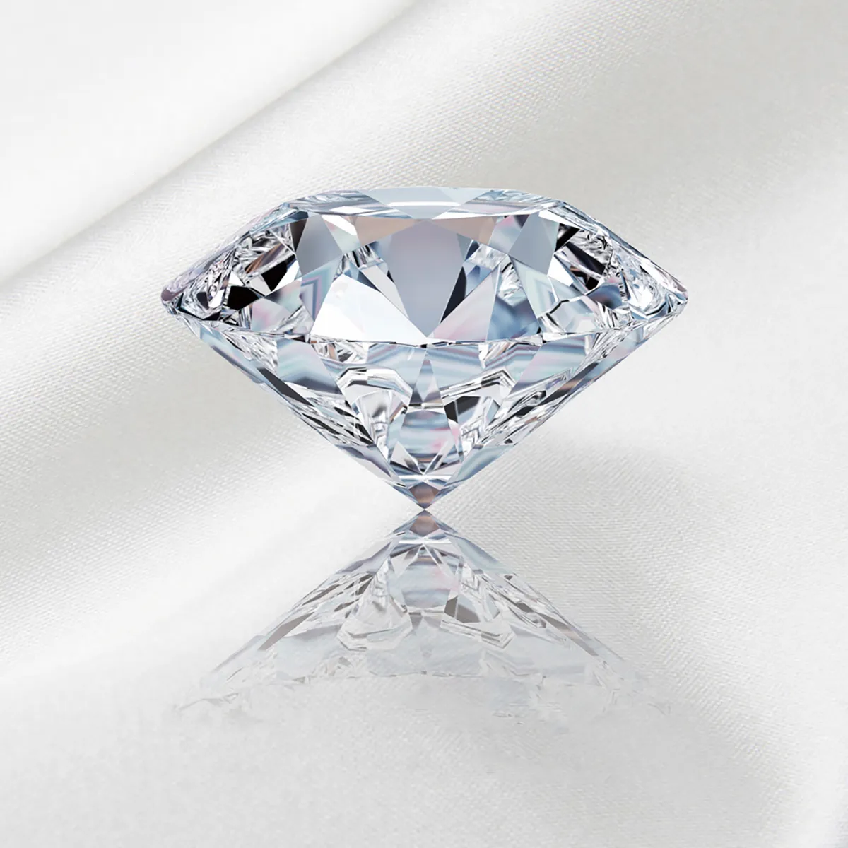 Diamant Naturel 0.9ct Certifié GIA Excellent - VVS1, Couleur D, Rond 6.3mm, Sans Emballage