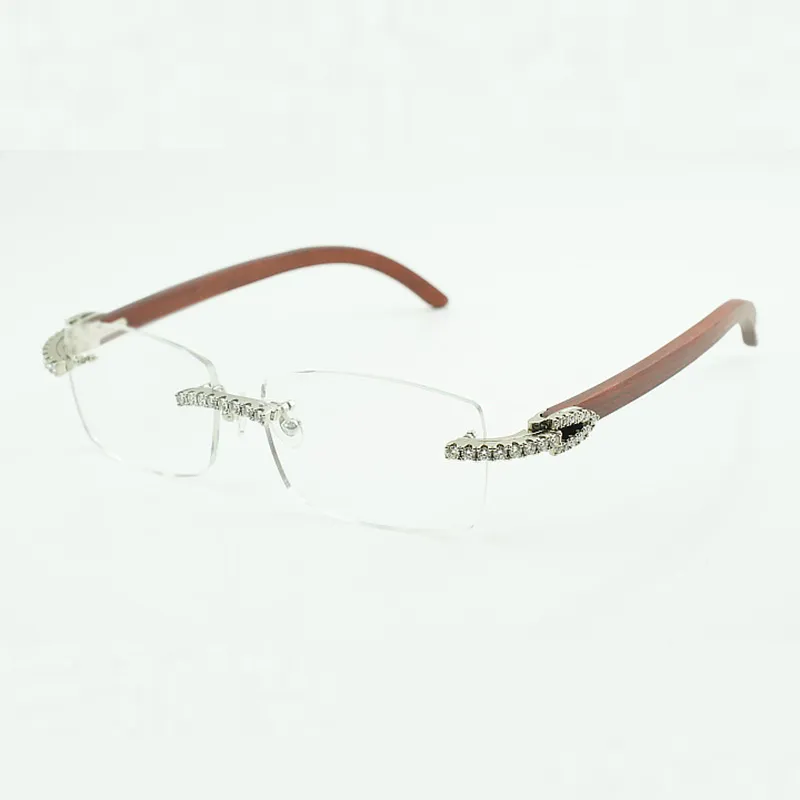 Save Big on Bulk Sunglasses Wood Frames Wood Eyeglass Frames With  Moissanite Accents 56mm Clear Lenses Natural Wood Legs Best Deals on  DHgate - Main Image