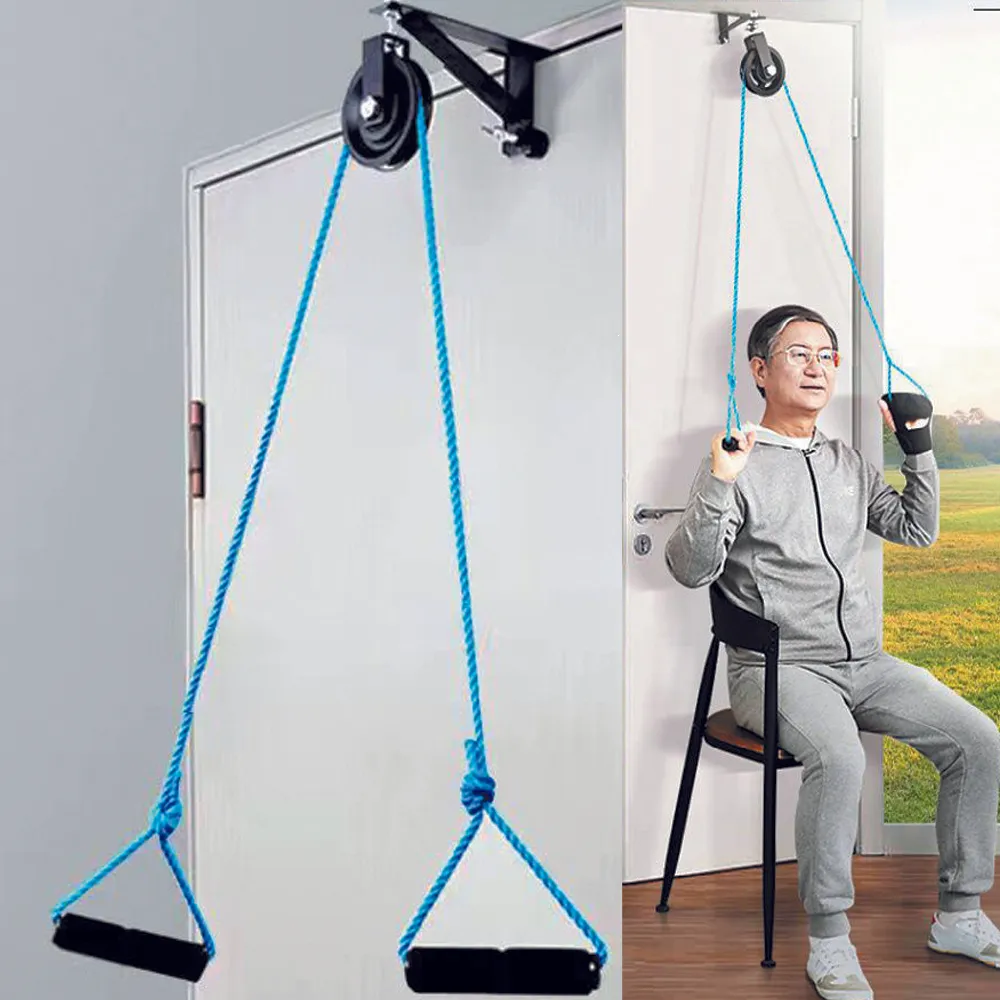 REAQER Shoulder Exercise Pulley - Over Door Rehab Exerciser For Frozen Shoulder Arm Rehabilitation