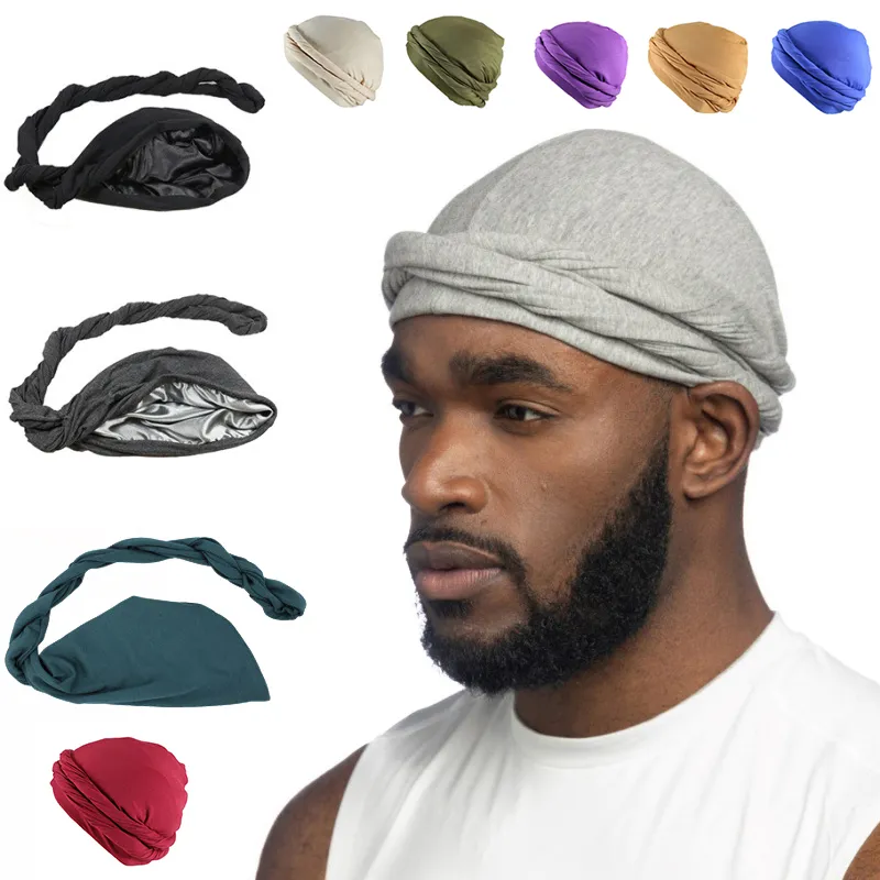 Beanie/Skull Caps Summer Headscarf Beanie Cap Cover Hijab Hat Head Scarf Head Wrap Turban Hat Solid Bonnet Caps Muslim Turban Cap Satin Fodrade män 230905