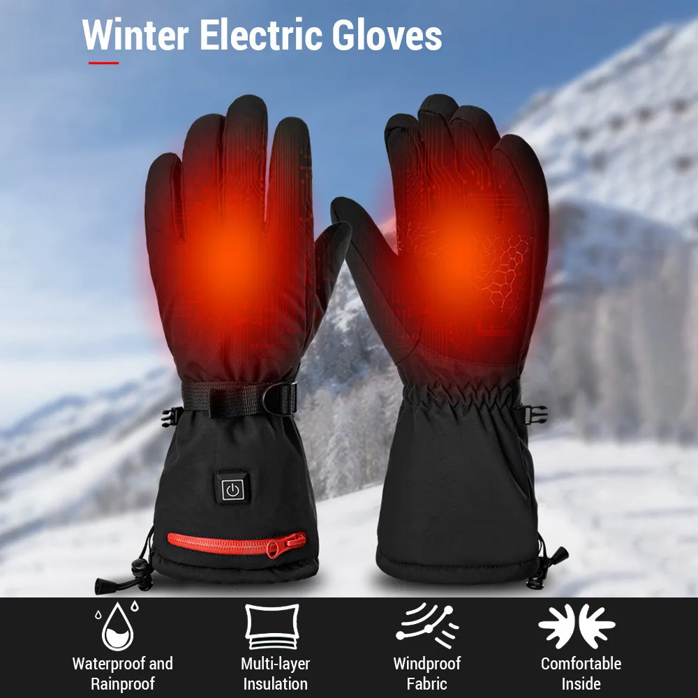 Ski Gloves Sarung Tangan Pemanas Elektrik Musim Dingin Sarung