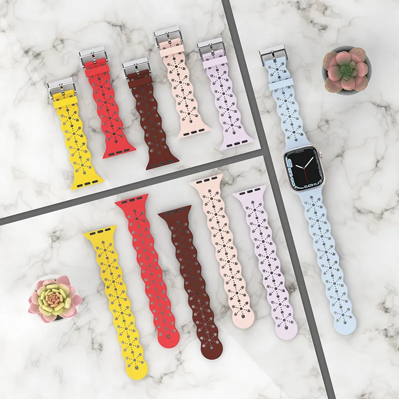 Apple WatchのシリコンファッションスマートストラップUltra IWATCH BAND 8 9 4 5 6 7シリーズLightWight 38mm 41mm 42mm 44mm 45mm 49mm iWatchBand 3mm 0mm 1mm 2mm mm mm mm帯域帯域