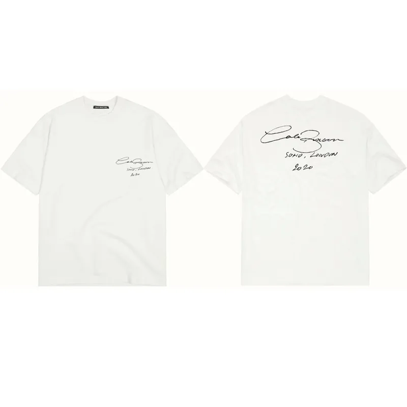 Cole Buxton Streetwear Letter Fashion Moda de manga curta Mulheres redondas pescoço Cole Buxton Camiseta Designer de verão Cole Buxton Mens T-shirtsvksk