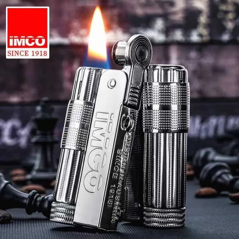 IMCO Aiku – briquet en métal autrichien 6700, Trench nostalgique rétro à l'ancienne, coupe-vent kérosène, outil pour fumer, cadeau pour hommes R1DQ