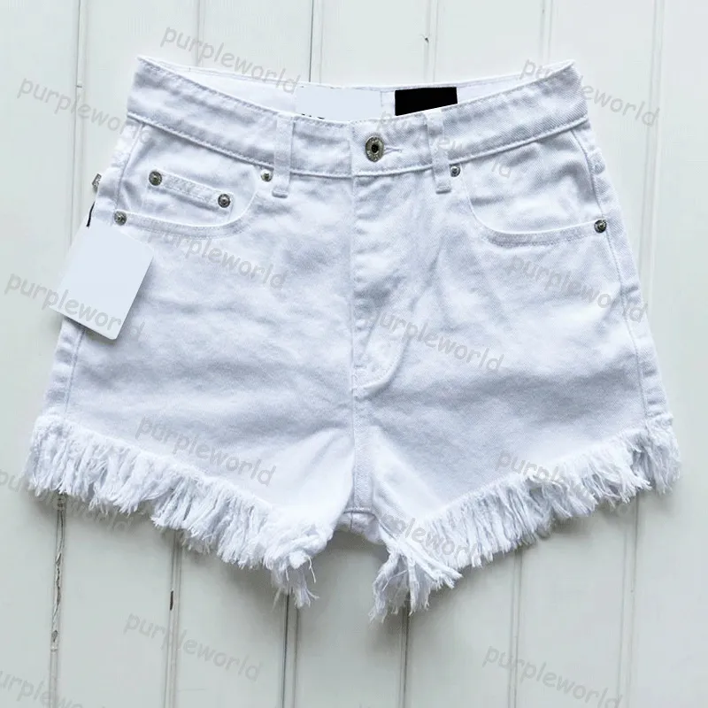 Womens Short Jeans Sexy Casual High Waisted Fringe White Denim Shorts Fashion Summer Hot Pants