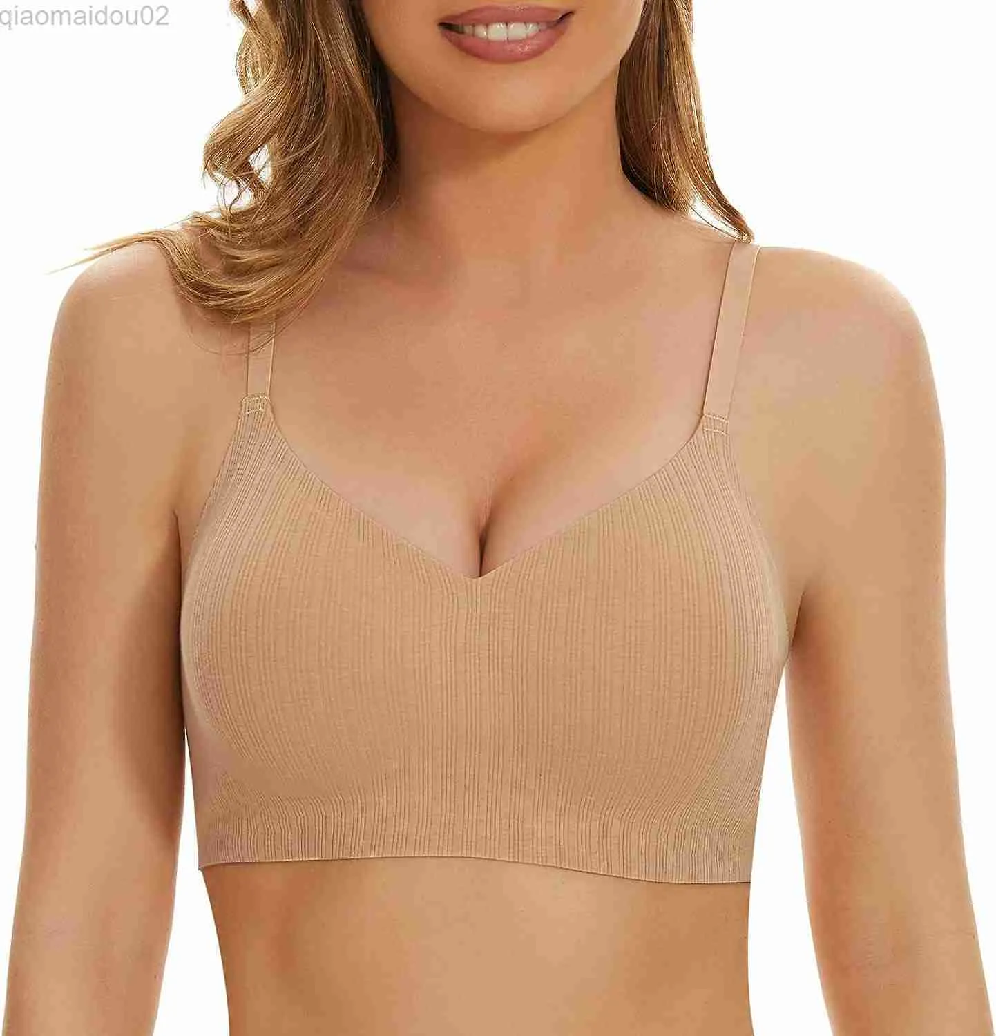 Bras WOWENY Womens Gathering Bra Without Steel Rings Jelly Strips Soft  Comfortable Seamless Padded BraLF20230905 From 24,5 €