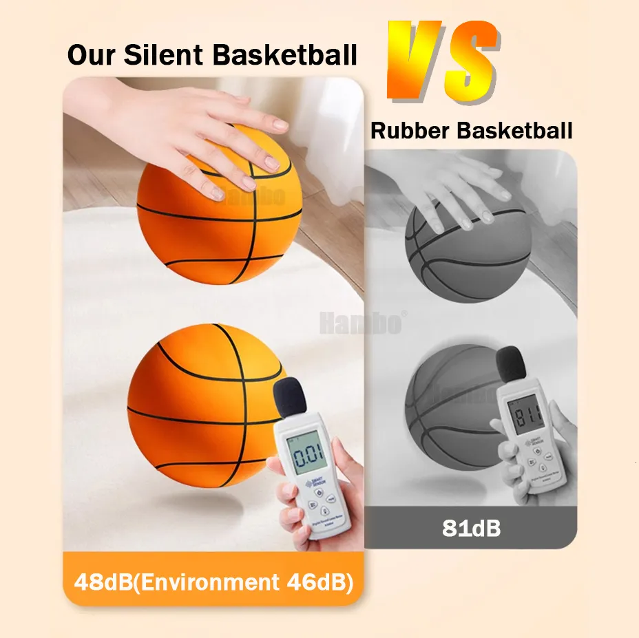 Balls Bouncing Mute Ball Indoor Silent Basketball 24cm Foam