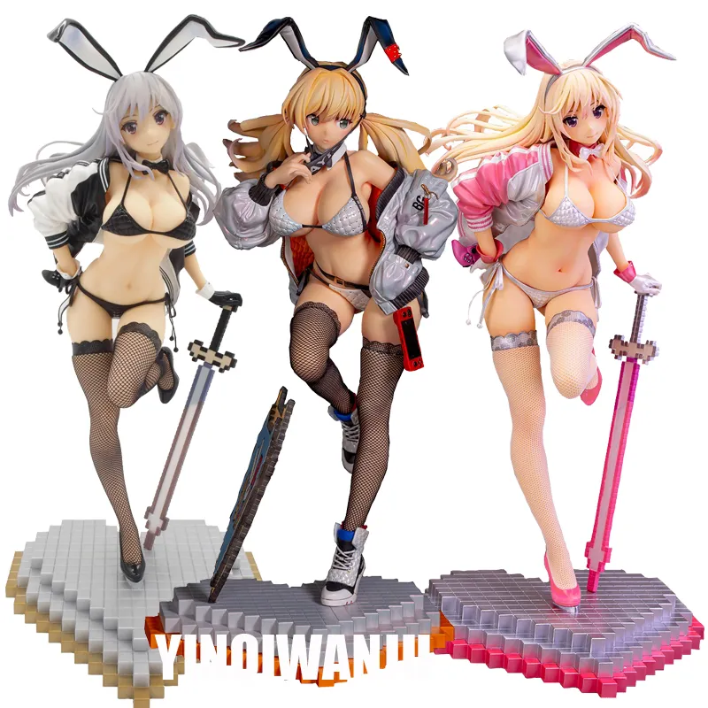 Finger Toys 30cm Anime SkyTube Mimi Usada illustration by Saitom 1/6 Girls PVC Action Figures Anime Bunny Gril figure Model Toys