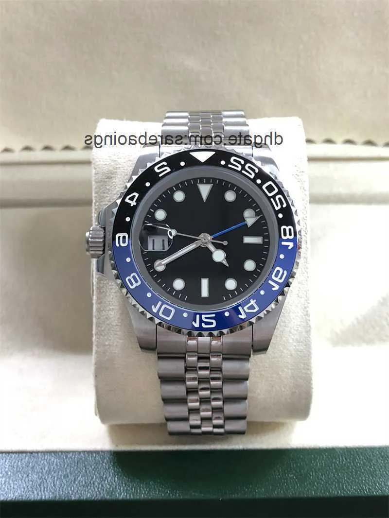 Mens Watches Automatic Mechanical 904l Stainless Steel Blue Black Ceramic Sapphire Glass Super Luminous Wristwatches 3sqh QD9J
