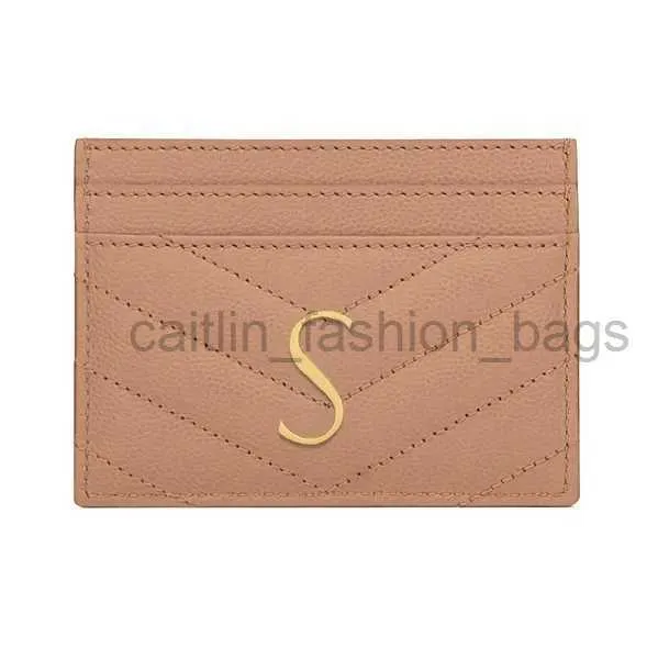 Card Holders four color luxury caviar Leather wallets Wallets Womens mens slot Business card cardholder pouch passport wallet Gift yslii bag designer bag s12