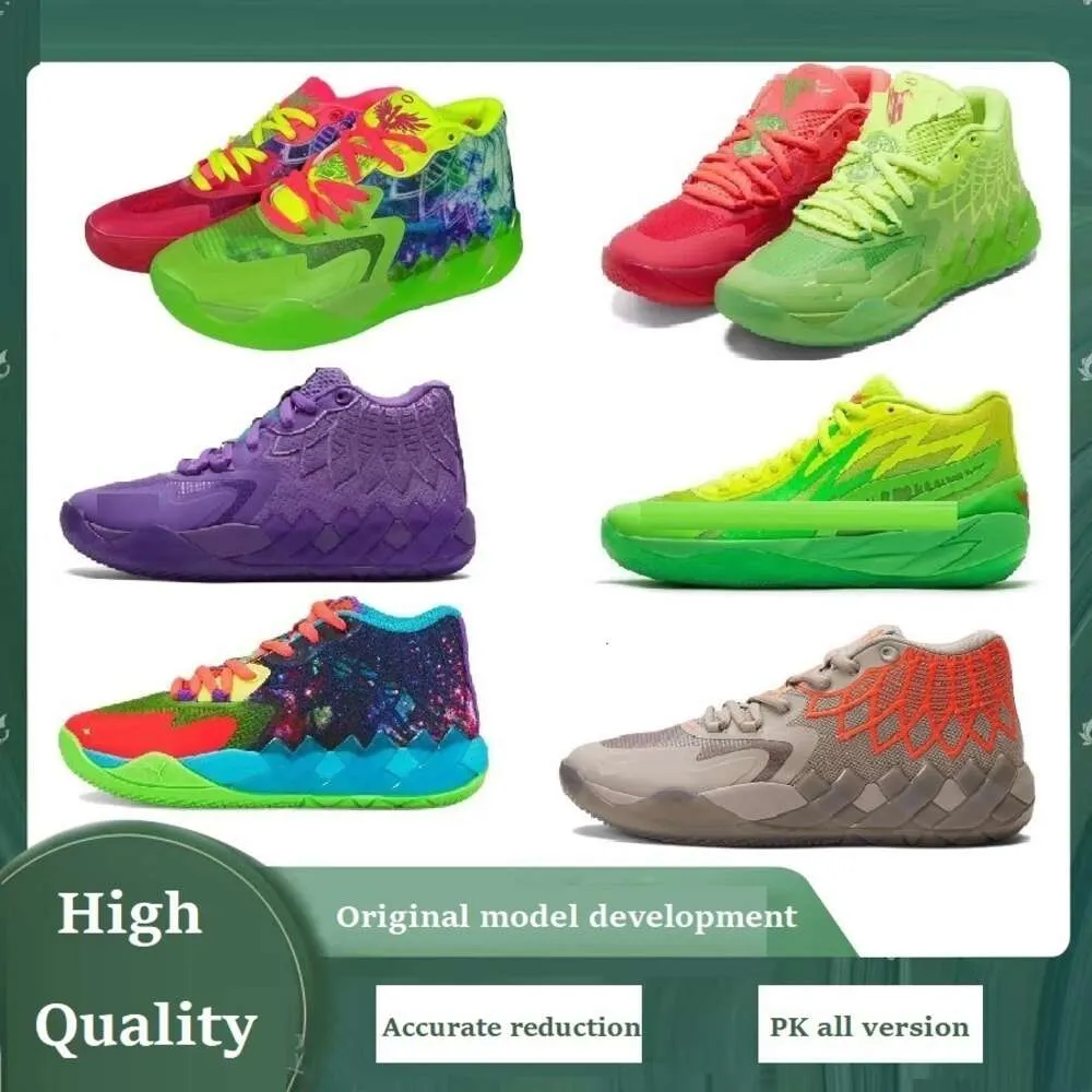 HOT Kids LaMelo Ball MB02 Rick Morty Men Basketball Shoes Sneakers For