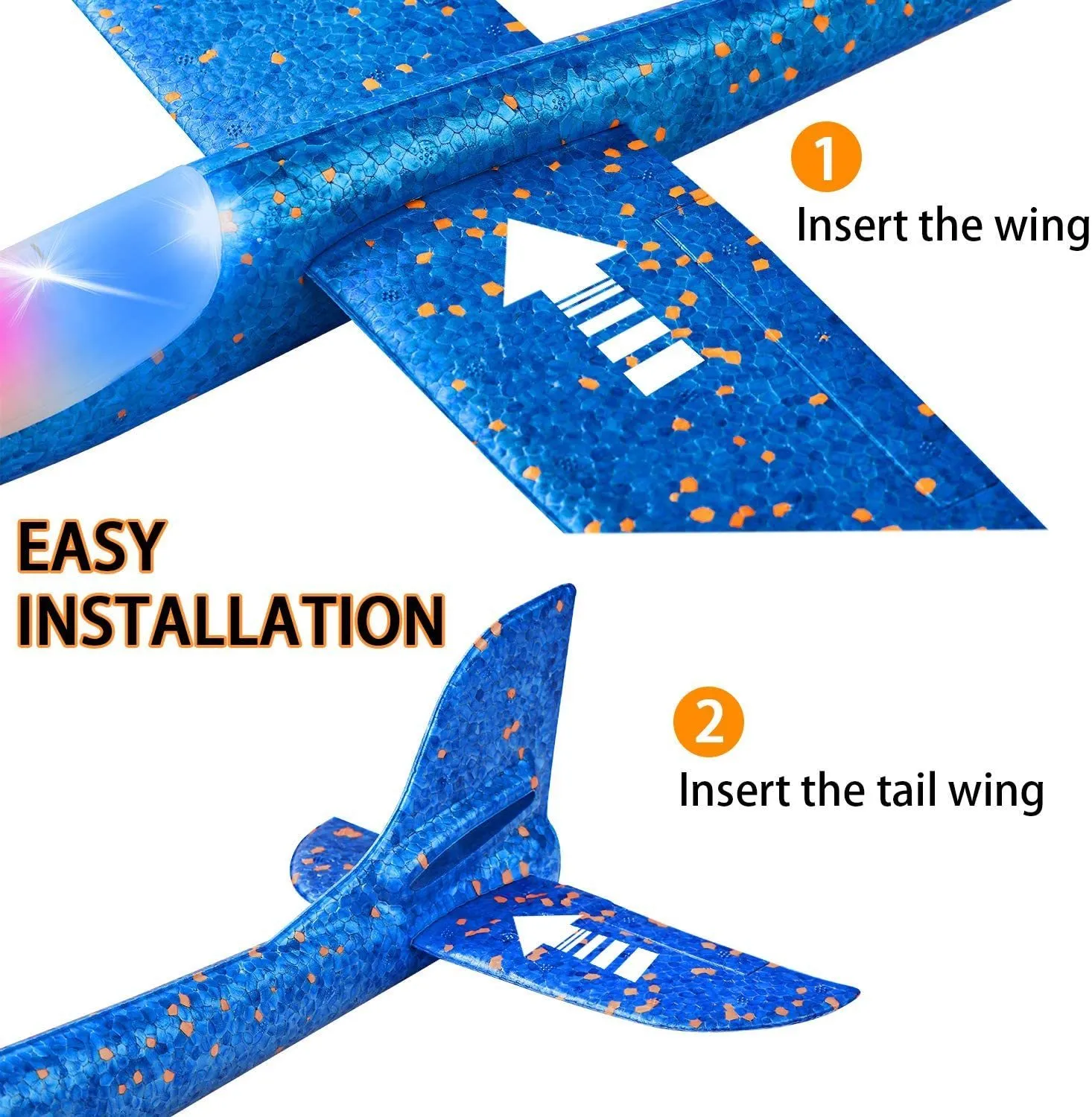 Aviões de brinquedo, avião de isopor Boa flexibilidade várias maneiras de jogar para jogar esportes ao ar livre : : Brinquedos e Jogos