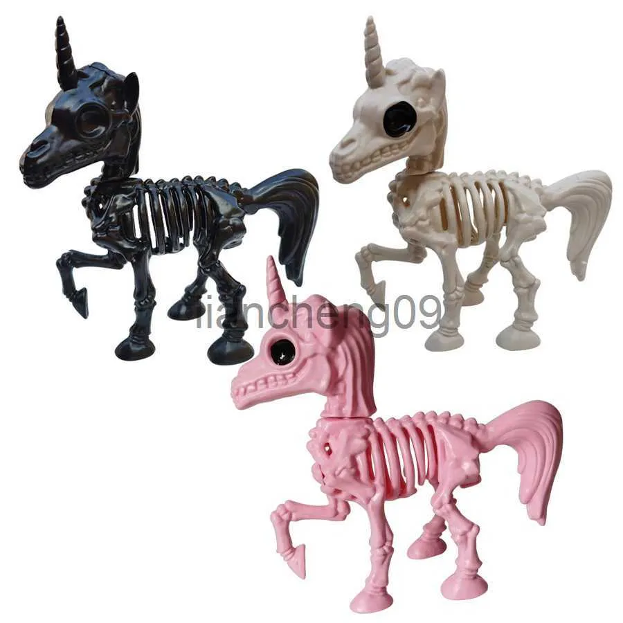 Party Decoration Halloween Decoration Animal Unicorn Skeleton Pretty Cute Horse Bones Ornaments Hallowmas Horror Props Party Baby Girls Boy Gifts x0905 x0905