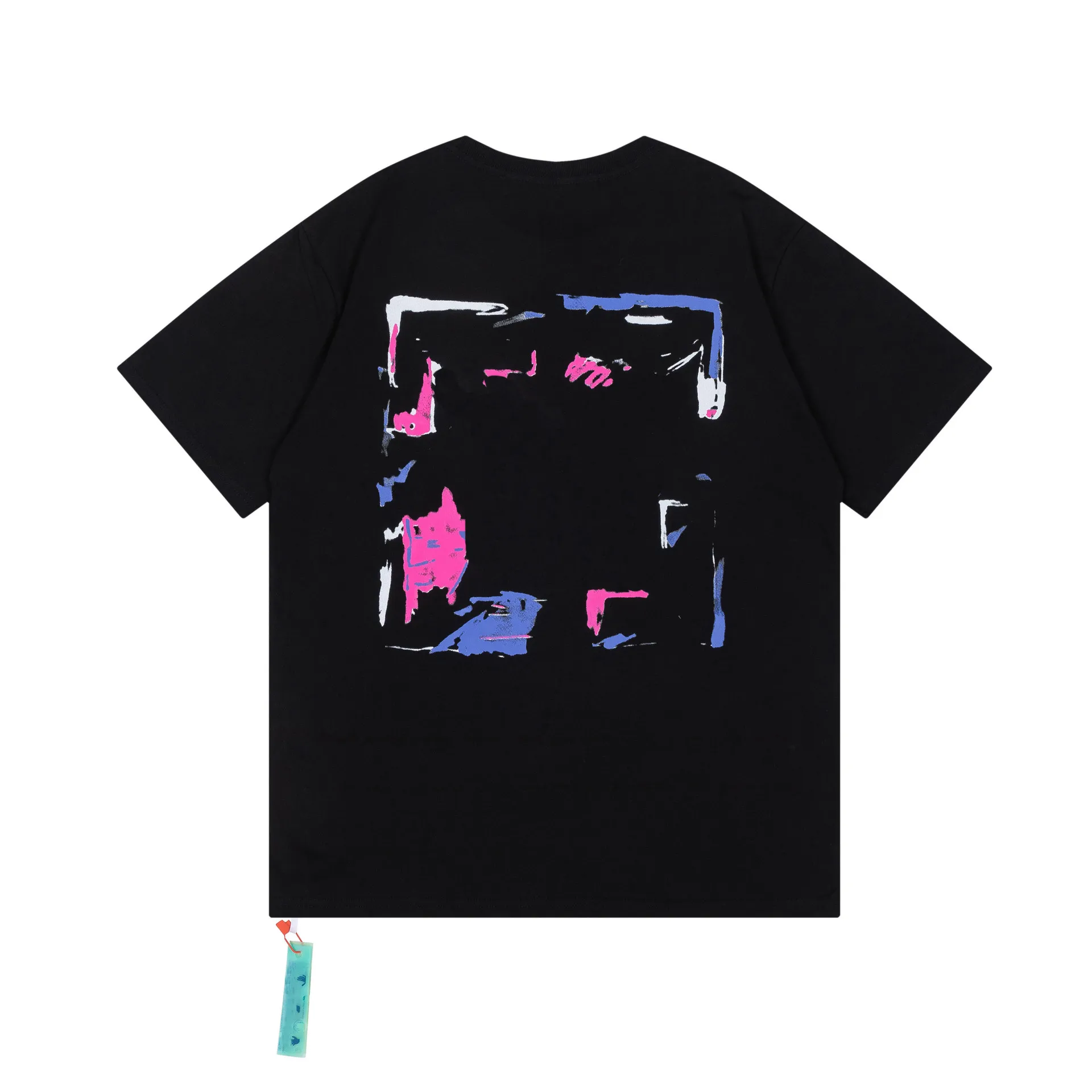 Wholesale Designer Off White Cotton Dye T Shirt For Men And Women Classic Brand With Short Sleeves Back Arrows And Paint Design From Travelbug 20.31 DHgate.Com