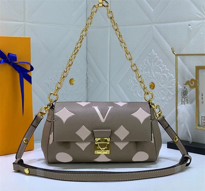 Designerskie kobiety luksusowe torebki kwiaty litery empreinte crossbody torba na najwyższą jakość skórzane damskie pachowce torebka łańcucha mody