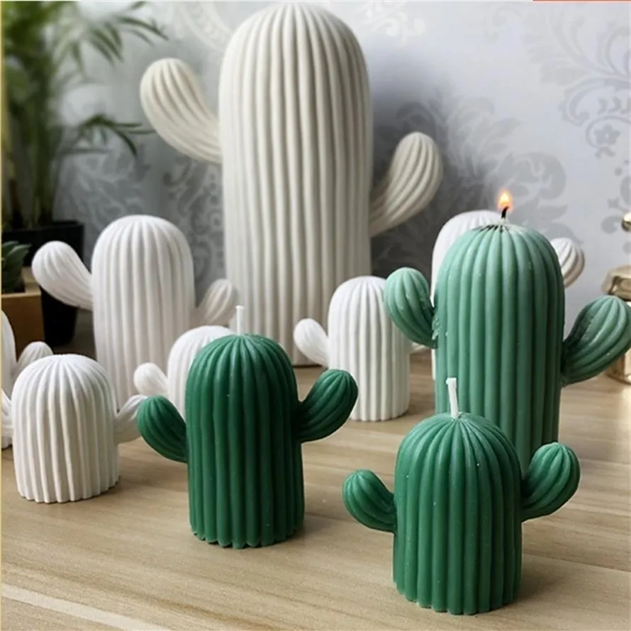 3D mięsny kaktus plaster plaster plastra dekoracja dekoracyjna świece dekoracyjne formy soczystej kaktusa formy świecy symulatora T2007033043
