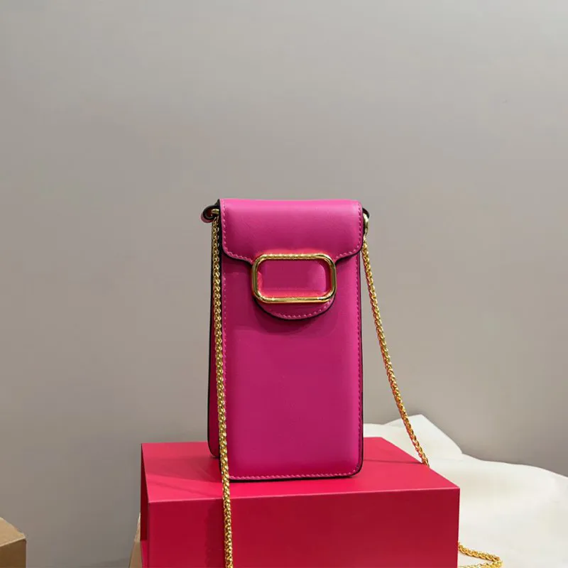 Sacs à bandoulière en cuir pour femmes, sacs à main de luxe de styliste avec chaînes, sac pour téléphone portable