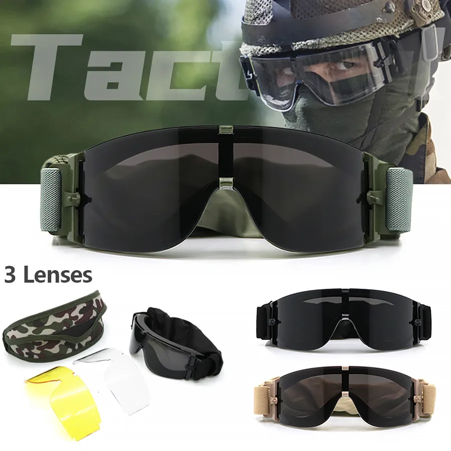 Lunettes de soleil tactiques X800 Lunettes de jeu de guerre antidéflagrantes Lunettes tactiques des forces spéciales Lunettes de tir pare-balles Anti-vent et protection contre le sable 230905