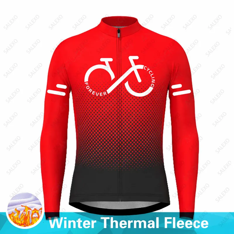 Велосипедные рубашки Топы Зимние мужские велосипедные майки Тепловые флисовые велосипедные рубашки с длинным рукавом Горные велосипедные топы Теплая велосипедная одежда 230904