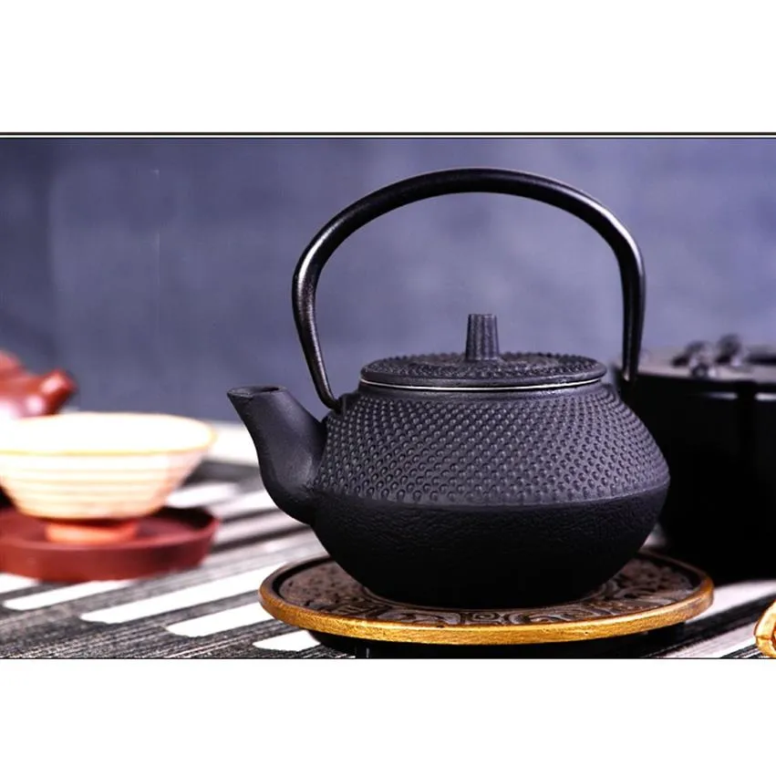 Cast Iron Tea Pot Teapot Japanese Style Kettle With Strainer Fower Tea Puer Coffee jar 300ml 20223088