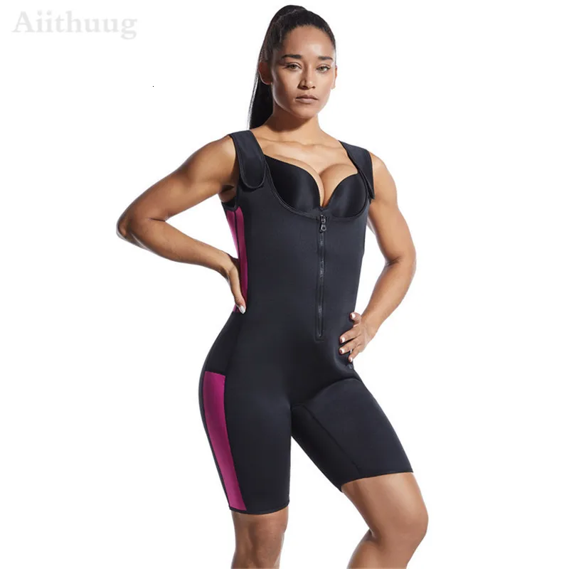 Sauna Sweat Waist Trainer Bodysuit Neoprene Tummy Shaper With Adjustable Straps For Womens Weight Loss From Pang04 14.44 DHgate.Com