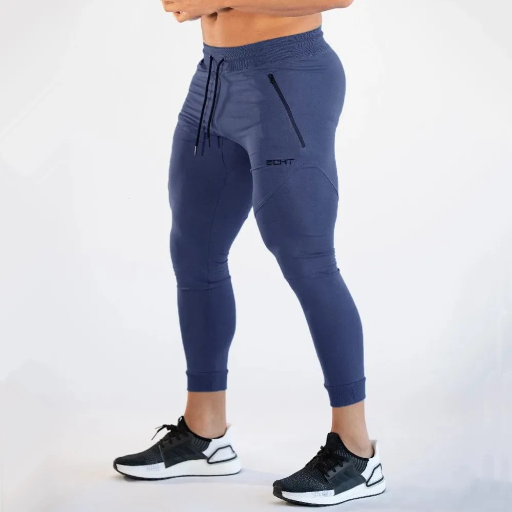 Mens Pants Gym Skinny Jogger Erkekler Sweatpants Fitness Vücut Geliştirme Eğitim Track Spor Giyim Erkek Pamuk Jogging Pantolon 230904