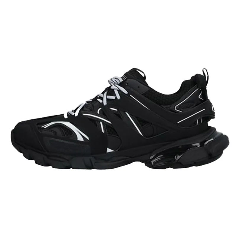 2023 Casual Shoes Triple S track 3.0 Sneakers Transparent Nitrogen Crystal Outsole Running Shoes Mens Womens Trainers Black White Green SIZE 35-45