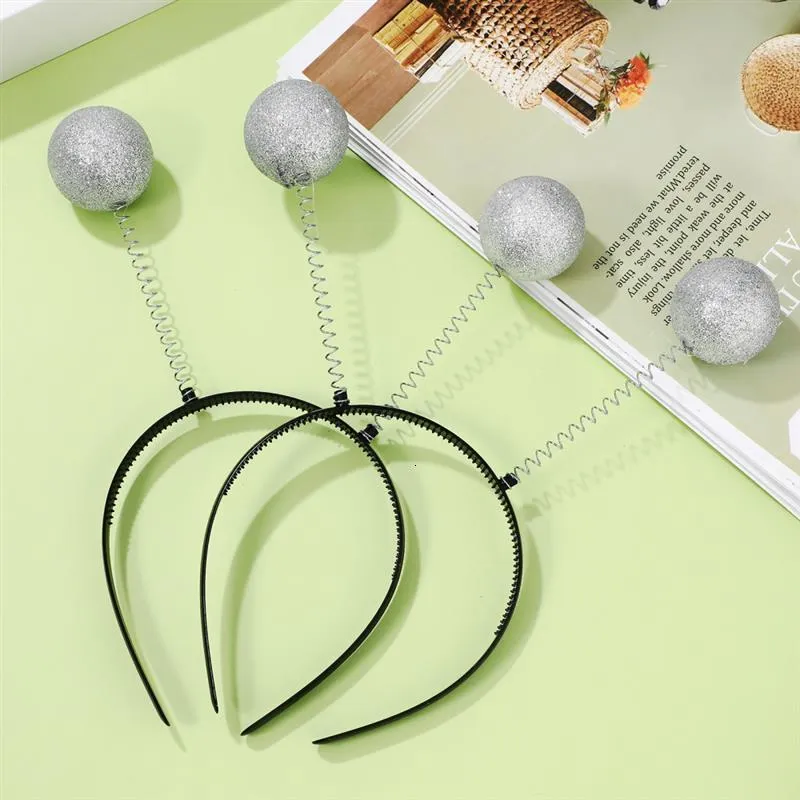 Cosplay Alien Gear Silver Alien Headband & Glasses Set - Martian Antenna Costume Accessories For Parties Silver Martian Antenna Headband And Glasses Space Theme Set