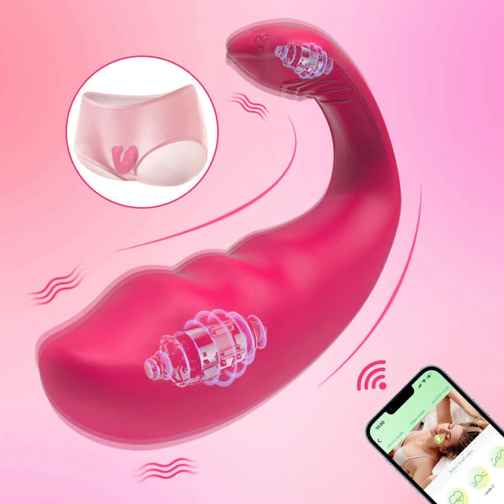 Nxy Vibrators Bluetooth App Control Vibrator for Women Wireless Dildo Clitoris g Spot Massager Wear Vibrating Egg Panties Sex Toys Adults 230905