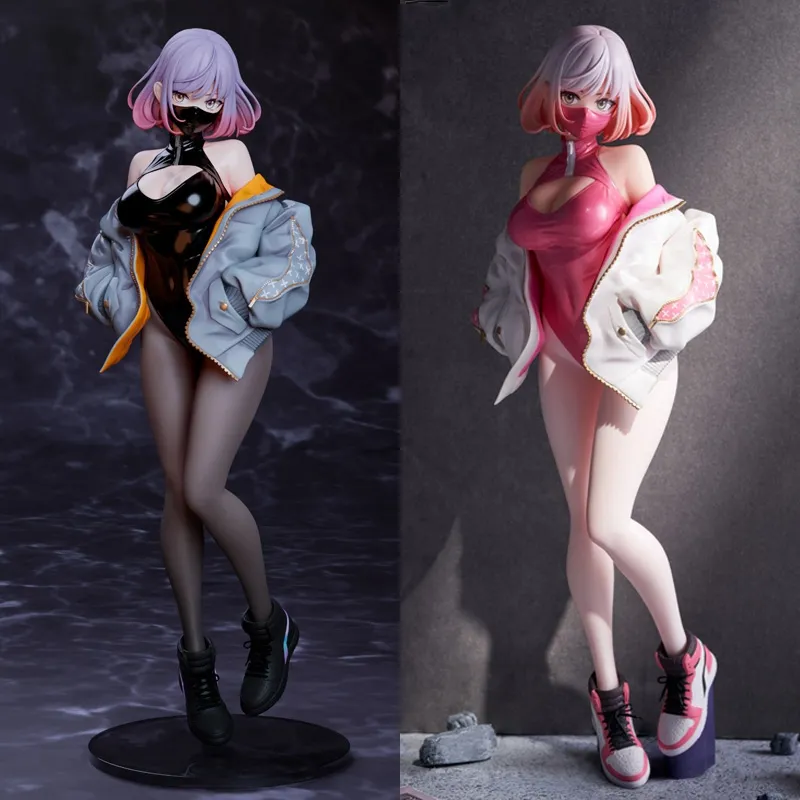 Finger Toys 24cm Astrum Design Luna illustration by YD Anime Figure Sexy Black Pink Mask Girl Action Figure PVC Collectible Model Doll Toys