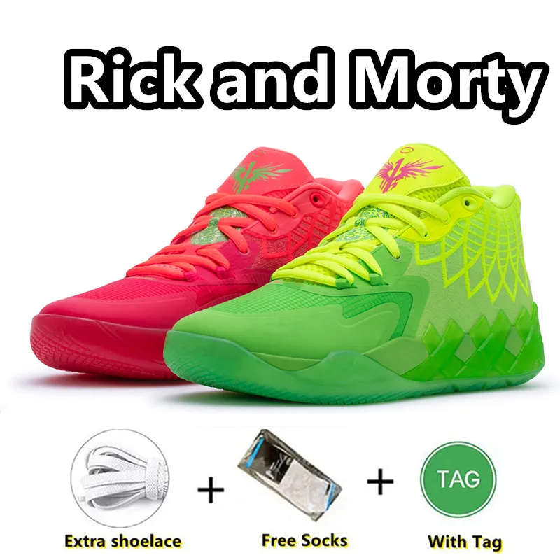 Top Ball Lamelo 1 MB01 02 03 Basketskor Rick och Morty Rock Ridge Red Queen inte härifrån lo Ufo Buzz City Black Blast Mens Trainers Sports Sport