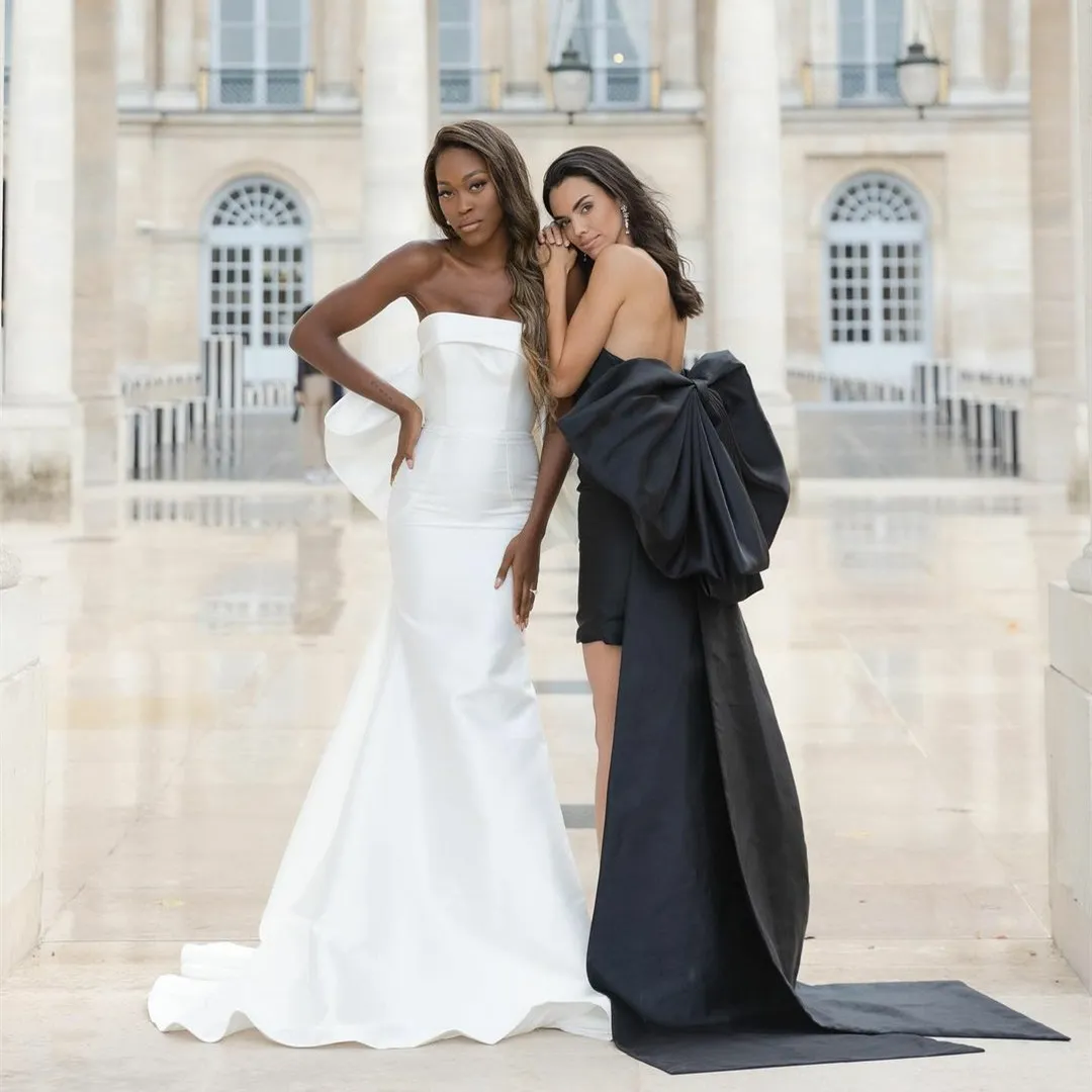 Elegant Long Train Wedding Dresses: Strapless Ivory... From Dyy_dress88,  $72.89 | DHgate.Com