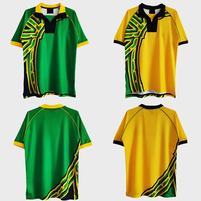 Maillot de football rétro jamaïque 1998, maillots de football à domicile et à l'extérieur