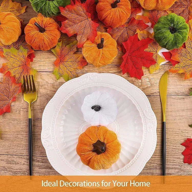 Artificial Foam Pumpkins - Realistic Fall Decor For Halloween, Thanksgiving & Autumn Home Decor