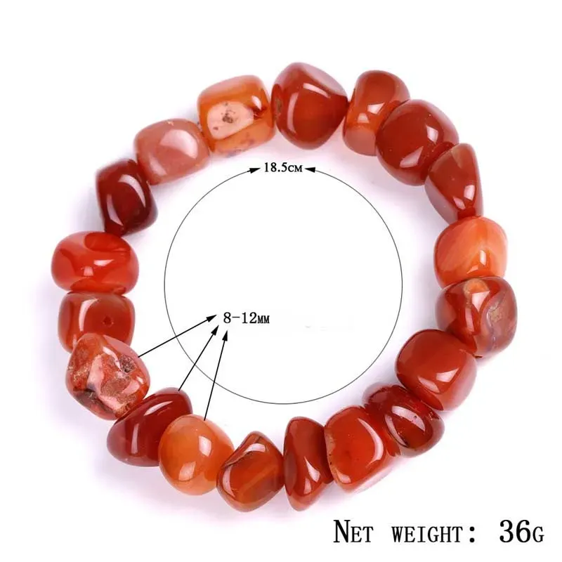 irregular agate natural stone strand bracelet women mens bracelets bead charm fashion jewelry will and sandy gift