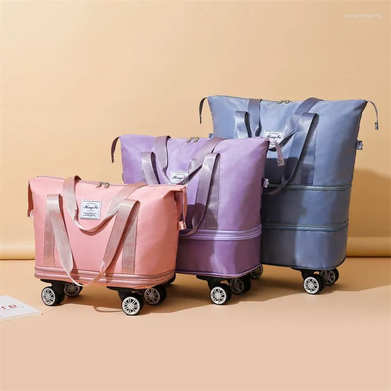 Bolsas de viaje grandes de tela Oxford para hombre y mujer, bolsos de viaje  de gran capacidad, portátiles, para llevar equipaje al aire libre, para