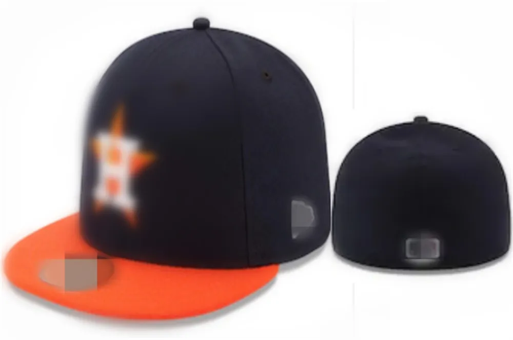 NUOVO Designer Classic Caps Houston H Hat Cappelli Squadra di baseball per adulti Uomo e donna Completamente chiuso aderente Taglia 7-8 H8