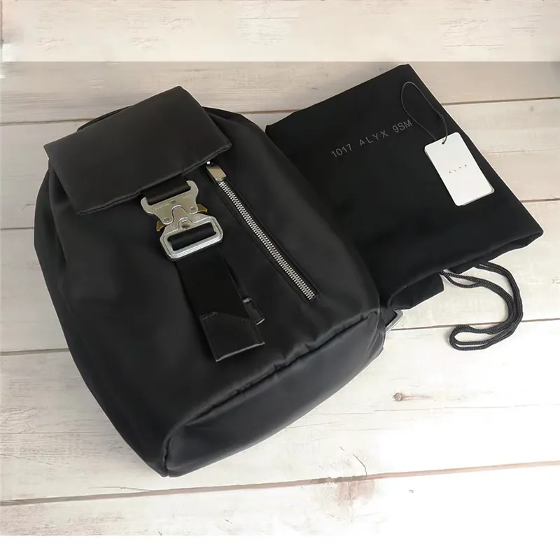 Black Nylon Backpack With Adjustable Straps Casual Unisex Black Nylon Backpack With Adjustable Straps Casual Unisex