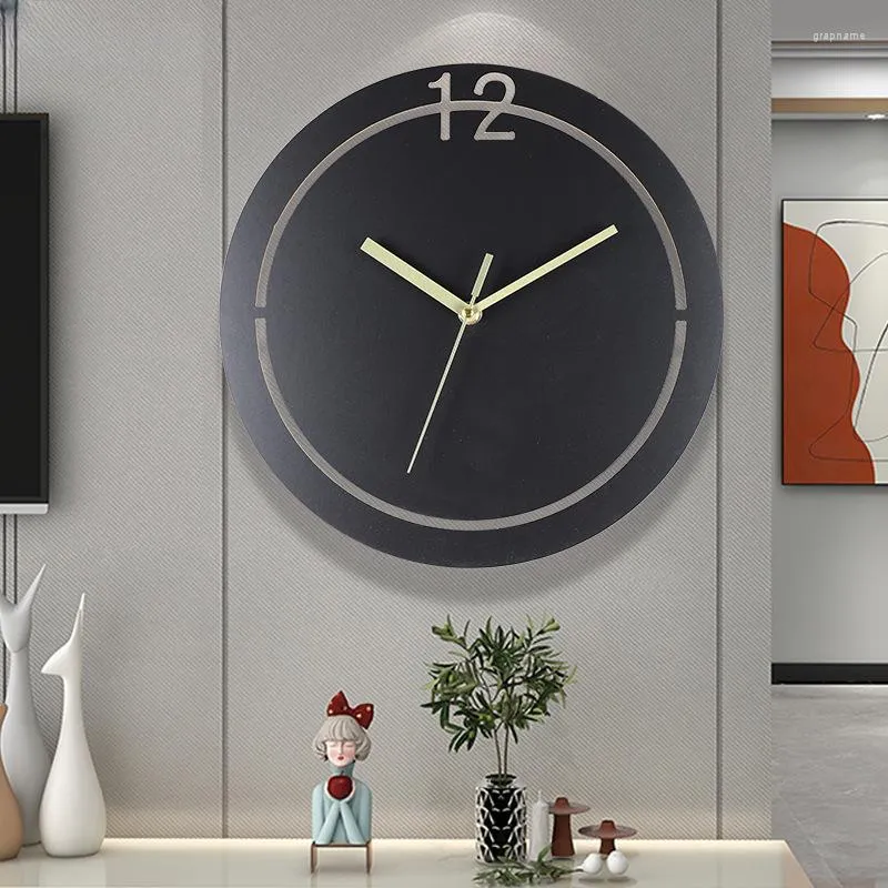Relojes de pared Reloj de madera retro Moda Decoración creativa para el hogar Decoración silenciosa para la sala de estar Despertador estético