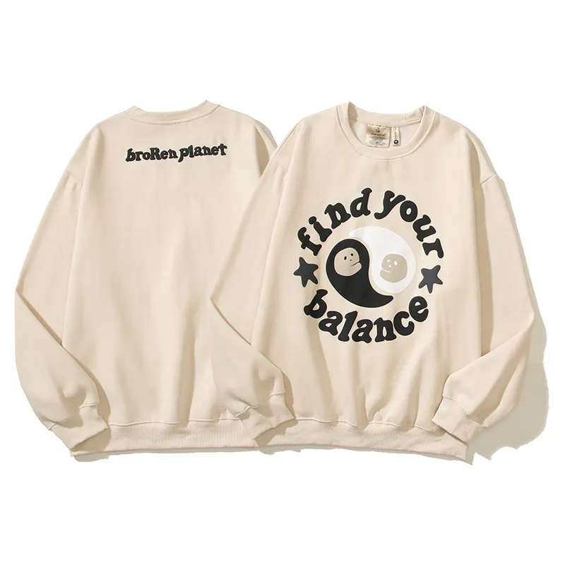 Sweats à capuche surdimensionnés pour hommes, sweat-shirt imprimé bouffant, pull à capuche Hip Hop, haut