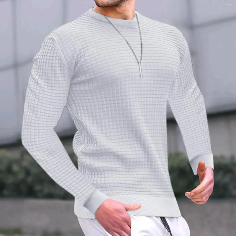 Men's Hoodies Solid Hoodless Mens Sweatshirt O Neck Pocket Blouse Graphic Long Sleeve Gym Fitness Muscles Tee Shirts Sportwear 2023