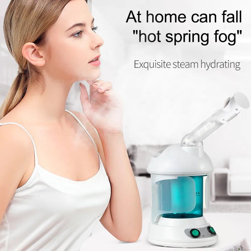 Steamer Schoonheid Gezondheid Huidverzorging Luchtbevochtiger Damp Steamer Nano Spray Gezichtsbevochtiger Make-up vernevelaar Droge kruidenverdamper Reiniging 230905