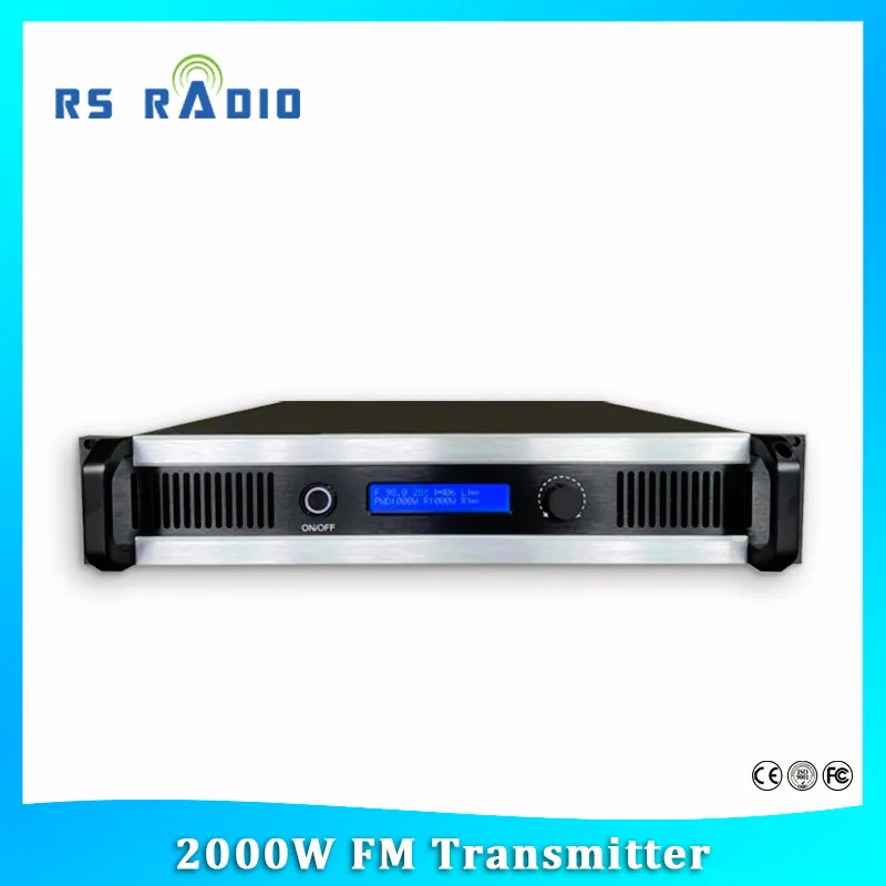Émetteur de diffusion fm 2000W 2kw pour ville communautaire et station de radio