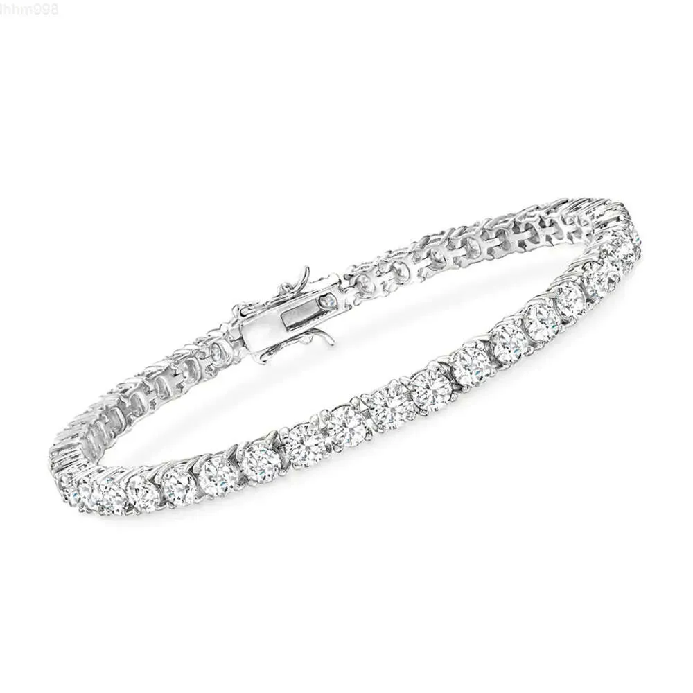 Bracelet de tennis en or massif blanc 10 carats/14 carats/18 carats et diamants platine 100 % naturel et cultivé en laboratoire à un prix raisonnable